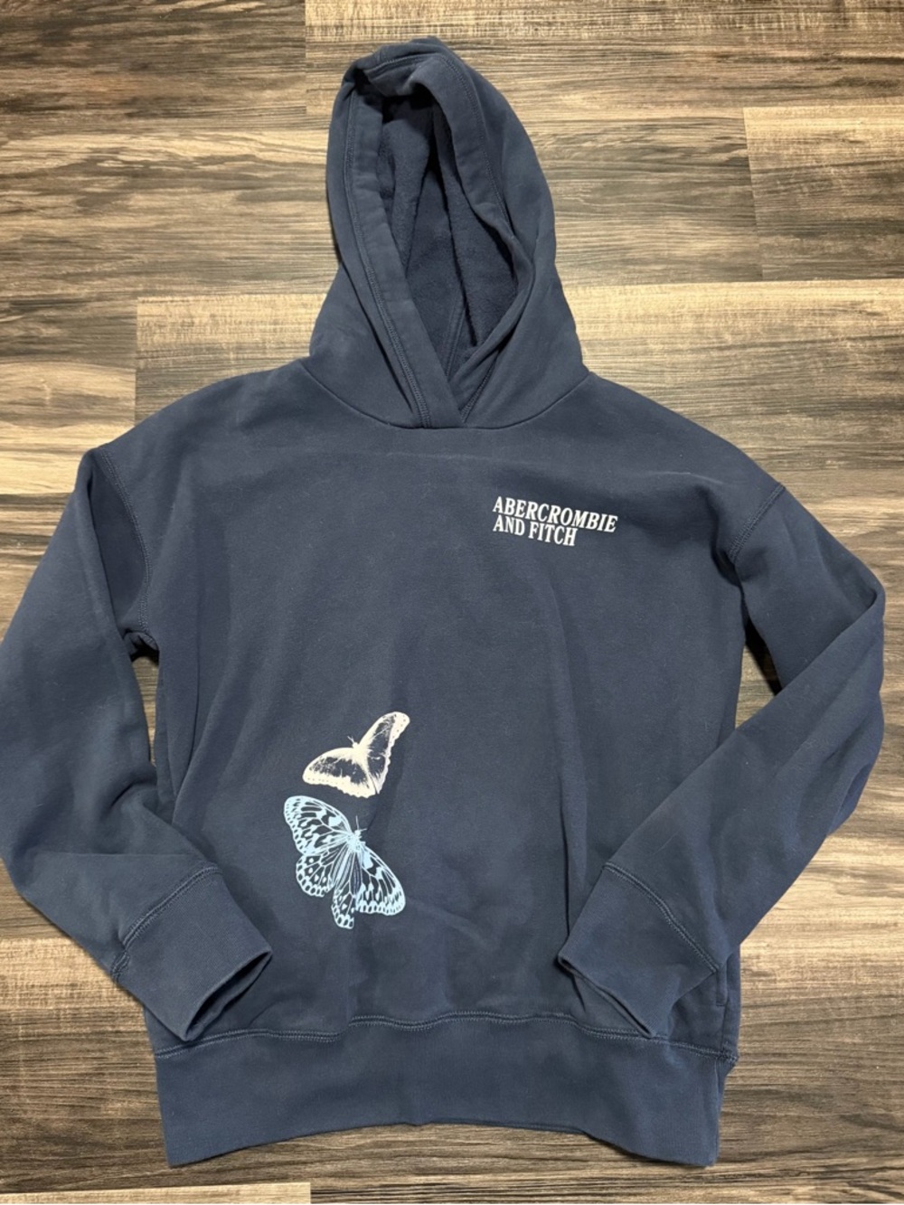 abercrombie kids Navy Blue Hoodie - Kids 9/10